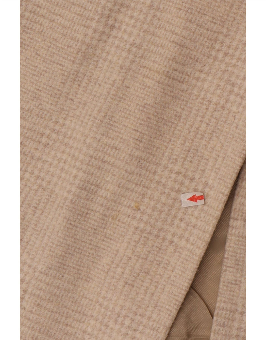 Sobretudo oversized feminino Zara Reino Unido 10 pequeno houndstooth bege