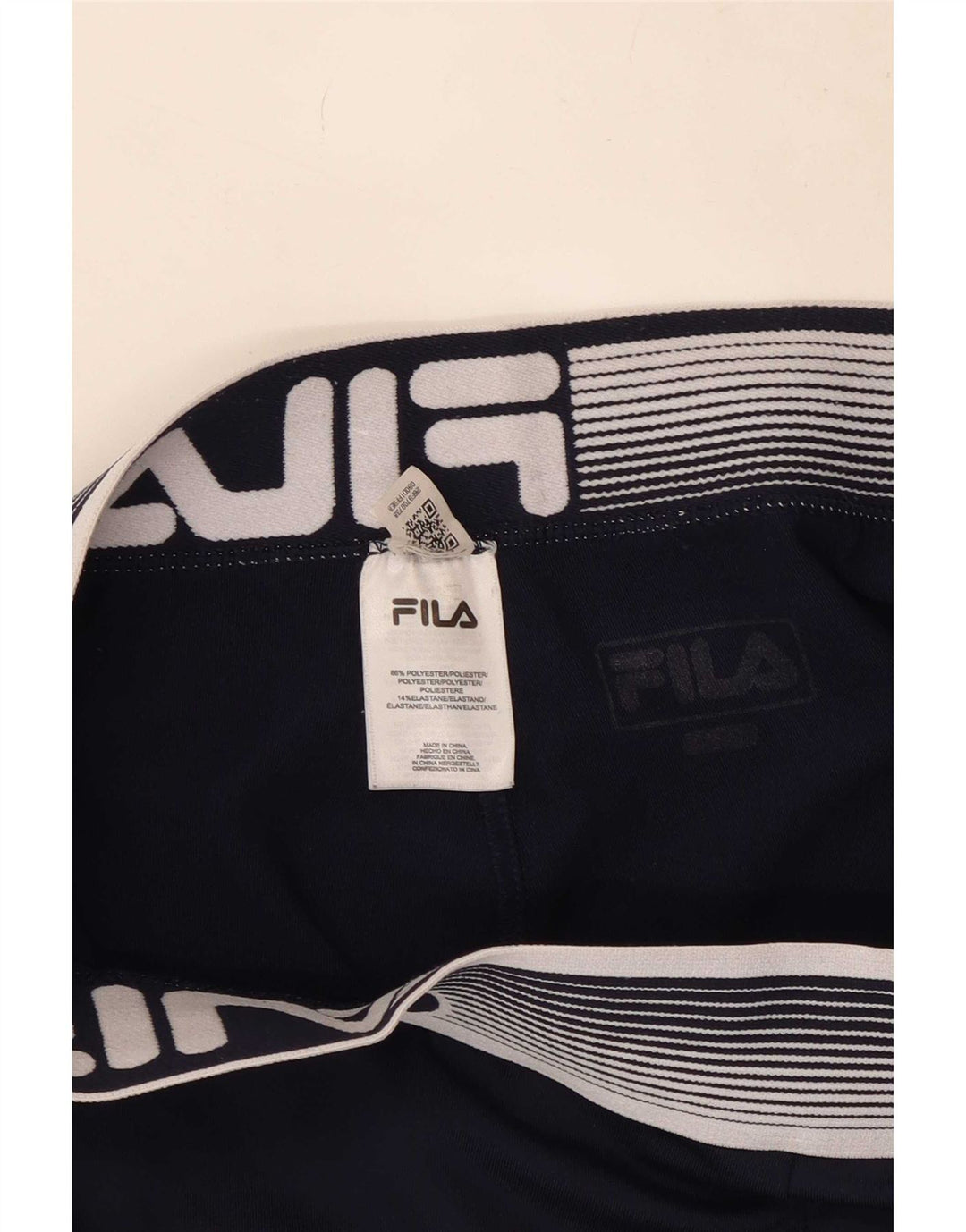 Fila Leggings Gráfico Feminino UK 14 Médio Azul Marinho Colourblock Poliéster