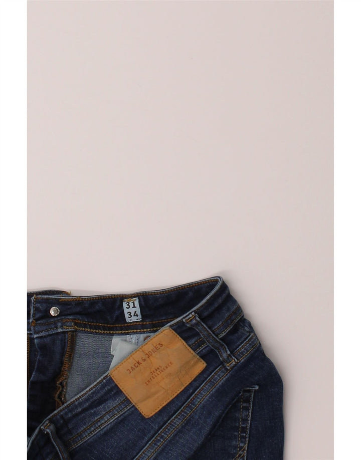 JACK & JONES Mens Liam Skinny Jeans W31 L31 Blue Cotton Vintage Jack & Jones and Second-Hand Jack & Jones from Messina Hembry 