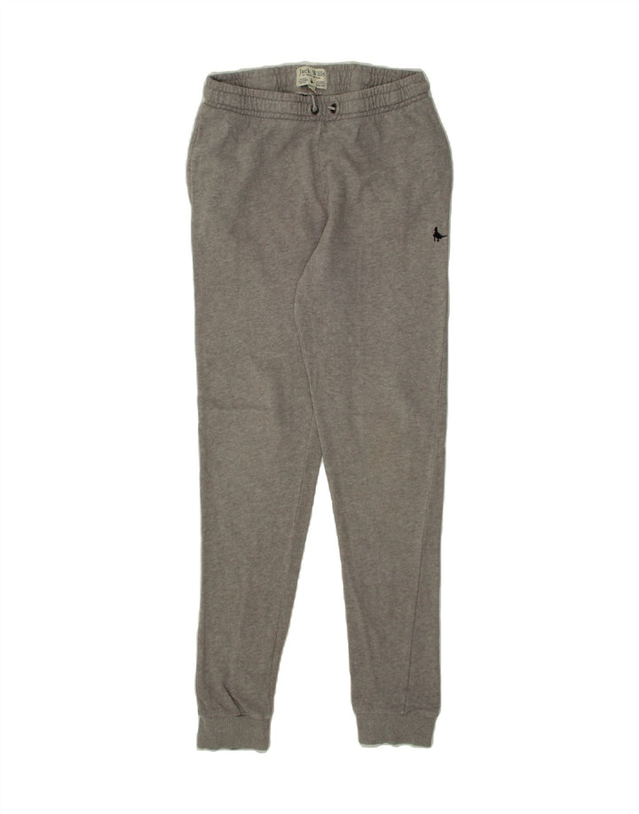 JACK WILLS Girls Tracksuit Trousers Joggers 12-13 Years Grey Cotton Vintage Jack Wills and Second-Hand Jack Wills from Messina Hembry 