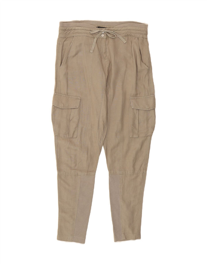 ARMANI EXCHANGE Womens Tapered Cargo Trousers US 4 Small W29 L28 Beige Vintage Armani Exchange and Second-Hand Armani Exchange from Messina Hembry 