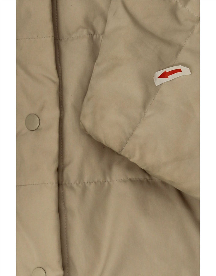 Casaco acolchoado com capuz feminino Sergio Tacchini UK 20 2XL bege
