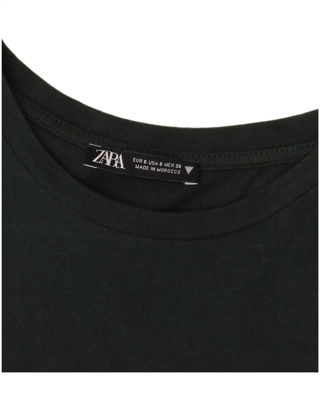 Blusa feminina Zara Top UK 10 pequena cáqui