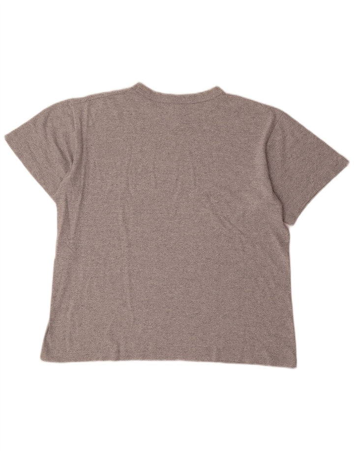 Camiseta gráfica masculina Champion grande acrílico cinza