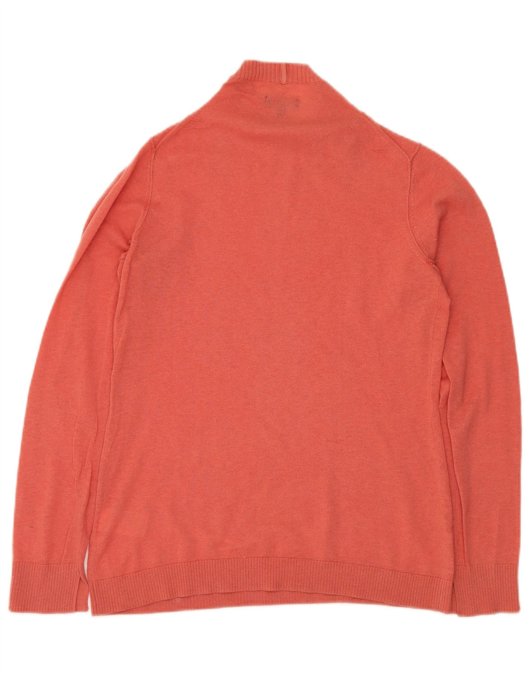 Suéter feminino JIGSAW com gola tartaruga Reino Unido 12 caxemira rosa médio