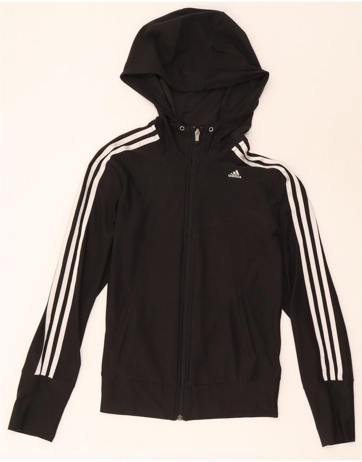 Adidas Womens Climacool Tracksuit Top Jacket UK 8/10 Pequeno Preto
