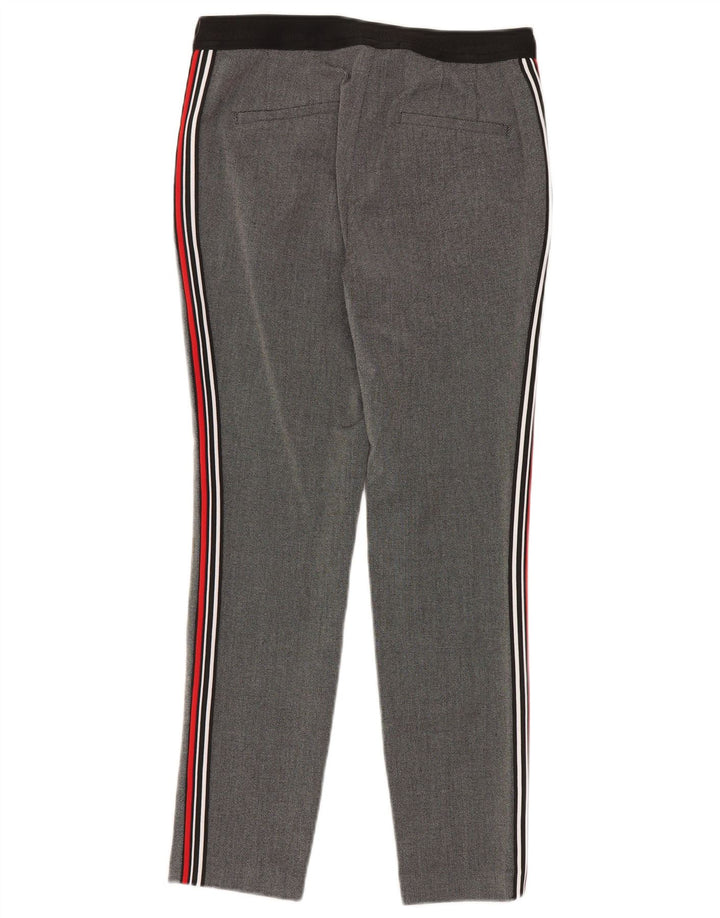 Zara Calça Chino Feminina Slim Médio W28 L28 Cinza