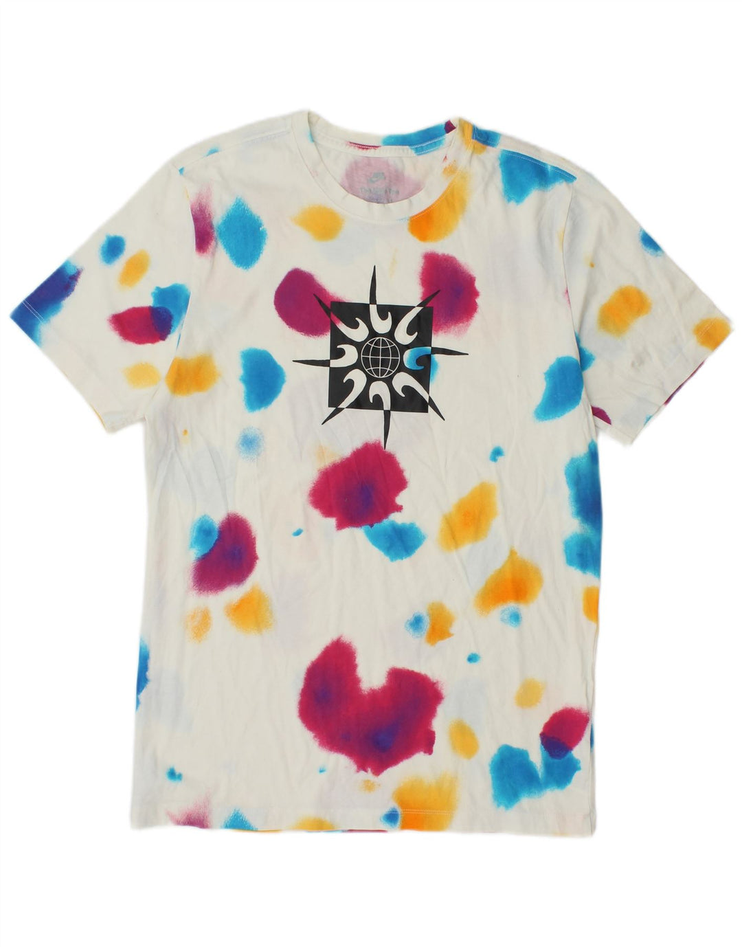 Camiseta Nike masculina gráfica Top Médio Multicolorido Tie Dye Algodão