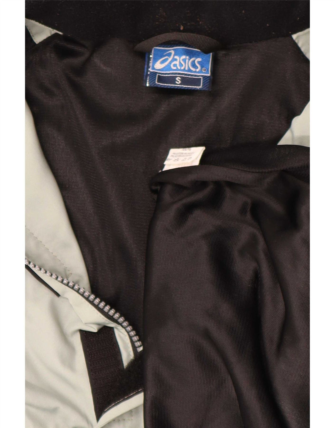 Jaqueta de chuva masculina Asics Loose Fit pulôver Reino Unido 36 poliéster cinza pequeno