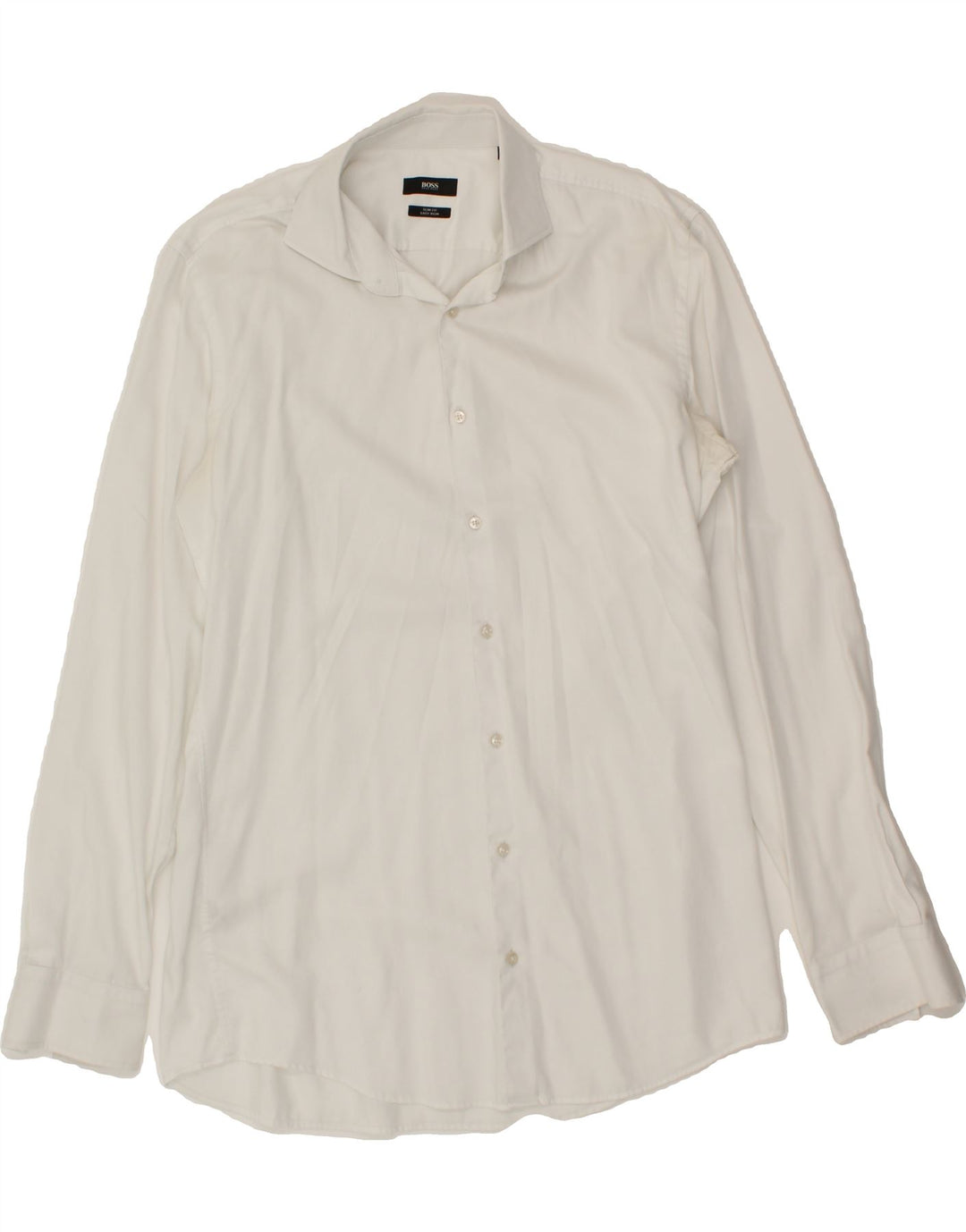 Camisa masculina slim fit HUGO BOSS tamanho 41 algodão branco médio