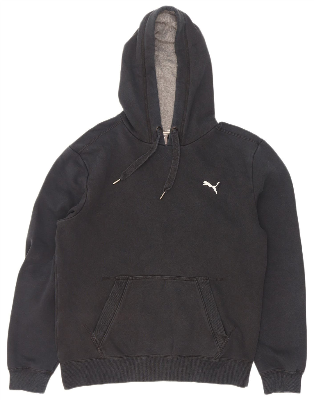 Puma Mens Hoodie Jumper Médio Algodão Preto