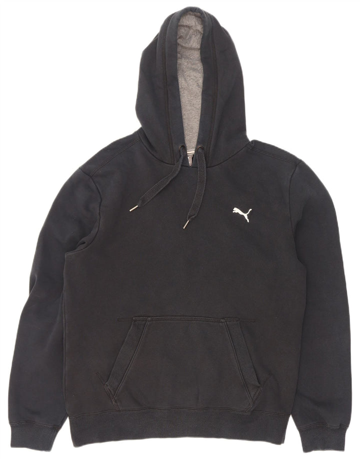 Puma Mens Hoodie Jumper Médio Algodão Preto