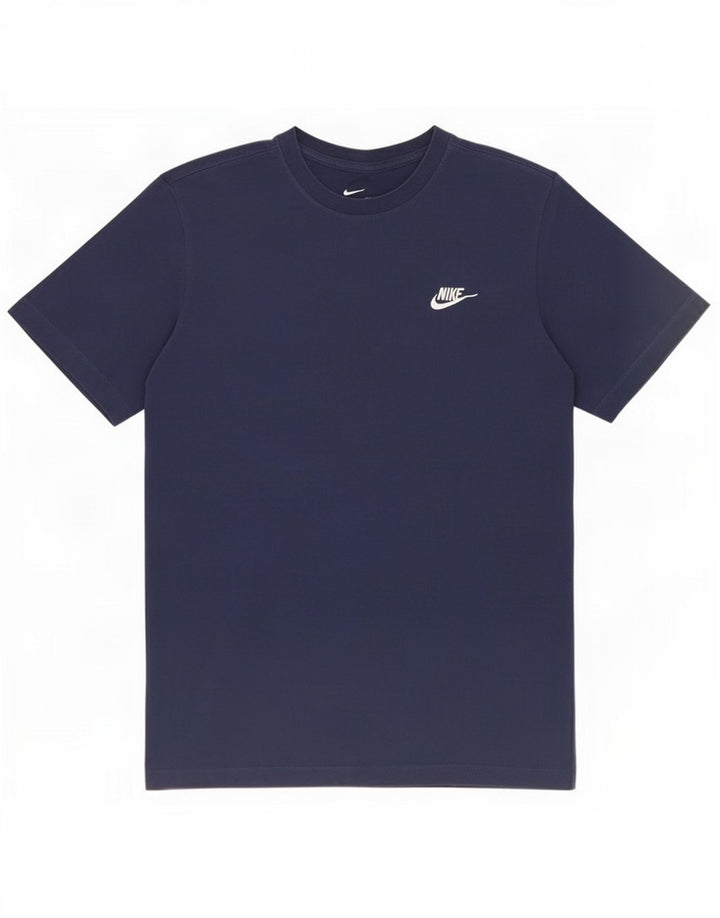 Nike Mens Camiseta Top Pequeno Azul Marinho