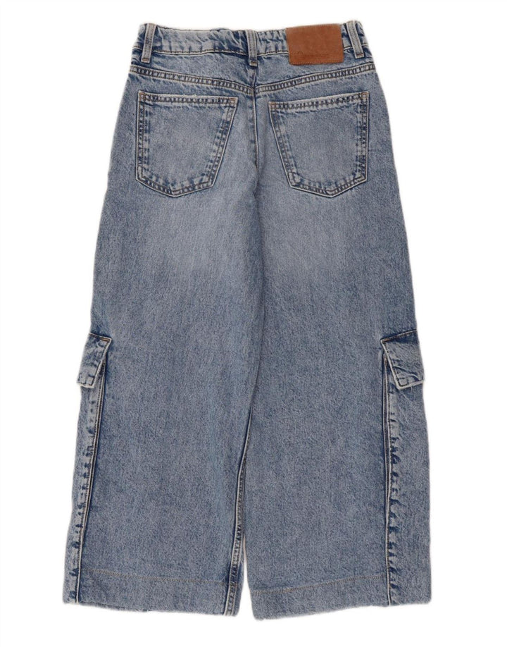 Zara Meninos Cargo Capri Jeans 13-14 Anos W28 L22 Azul