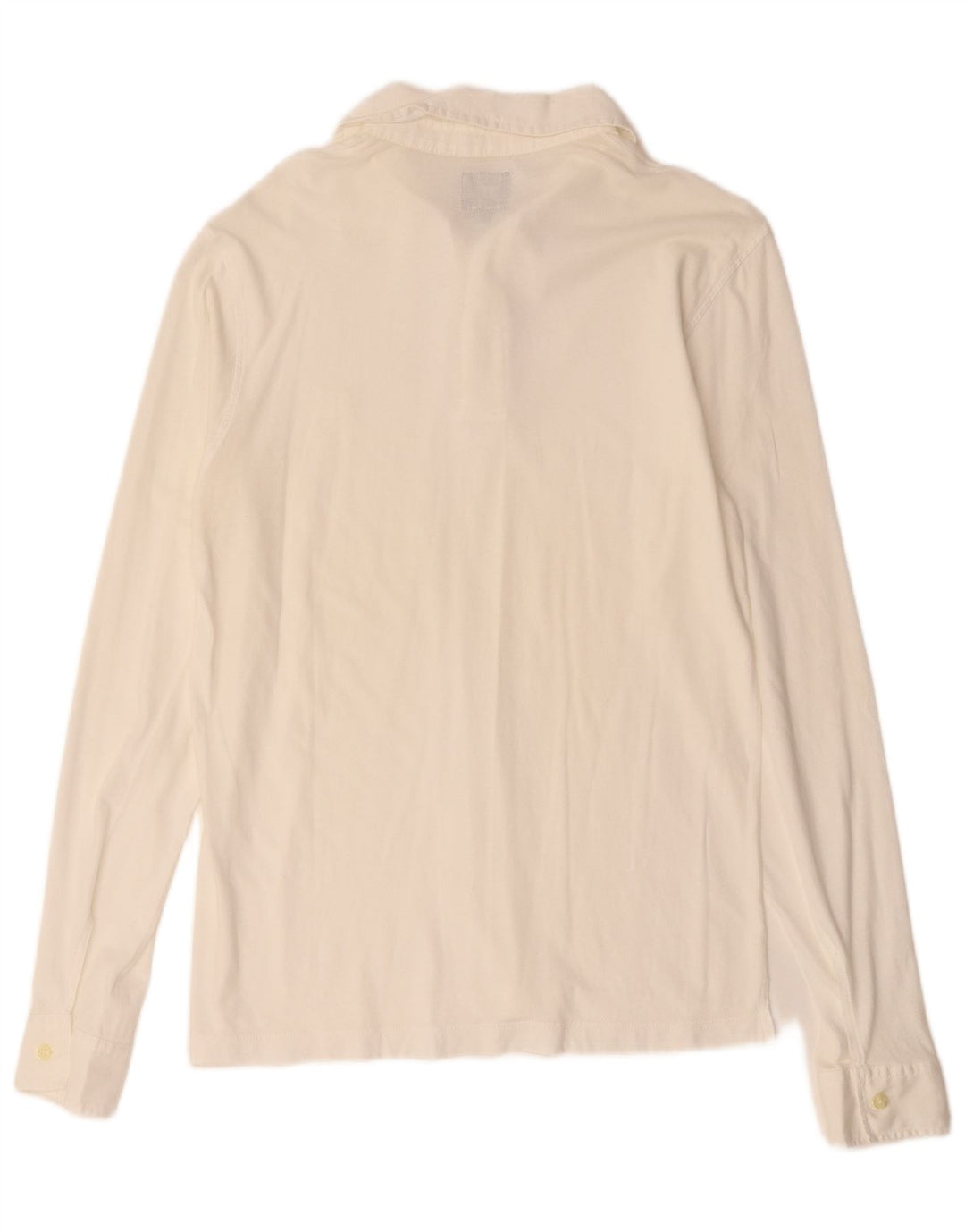 Camisa pulôver masculina Henry Cottons Reino Unido 14 médio branco