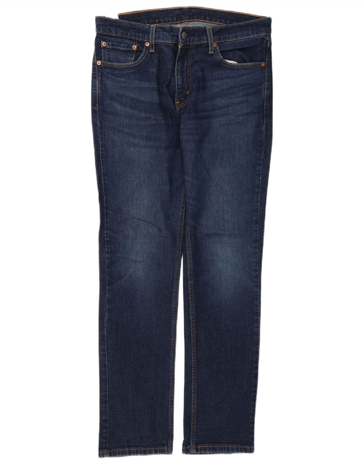 Levi's Masculino 511 Slim Jeans W33 L32 Azul Marinho Algodão