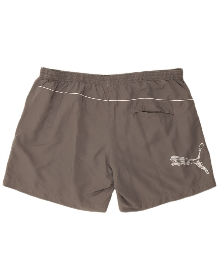 Shorts esportivos masculinos PUMA 2XL cinza