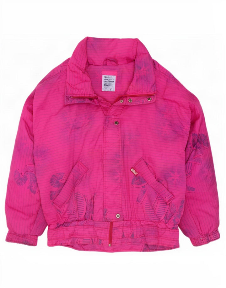 Jaqueta de esqui Etirel feminina gráfica oversized EU 40 médio listrado rosa