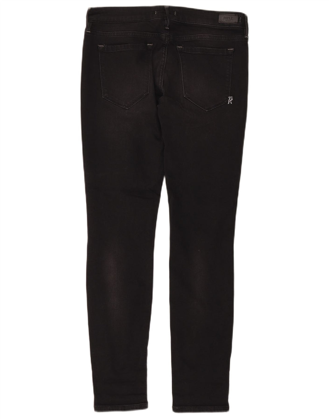Rifle feminino skinny jeans W29 L29 algodão preto