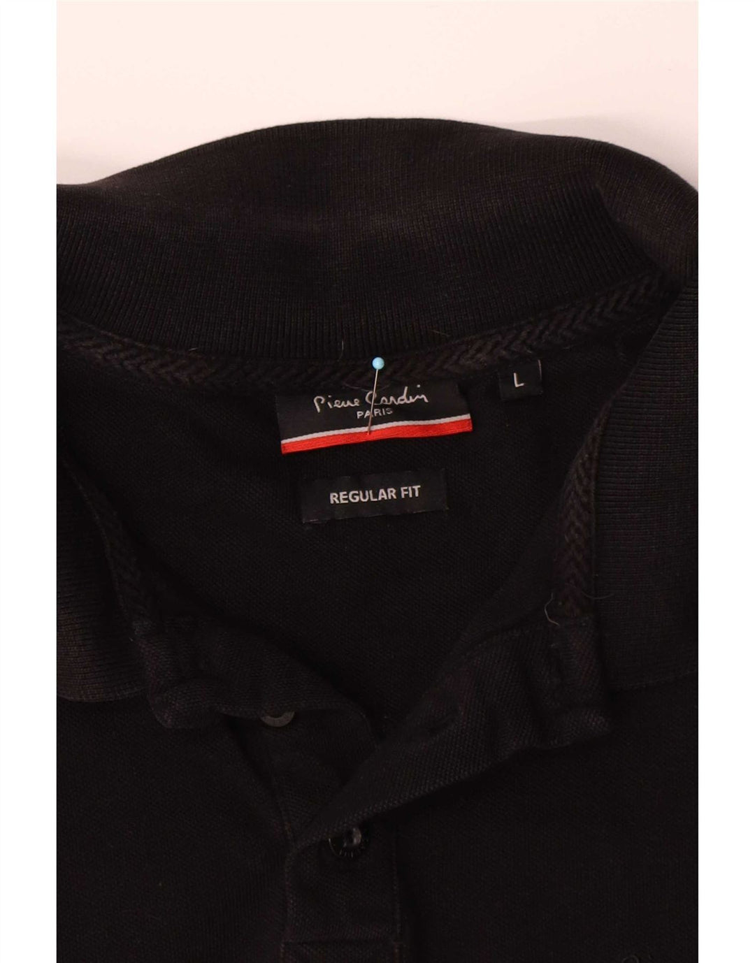 Camisa polo masculina Pierre Cardin Regular Fit grande algodão preto