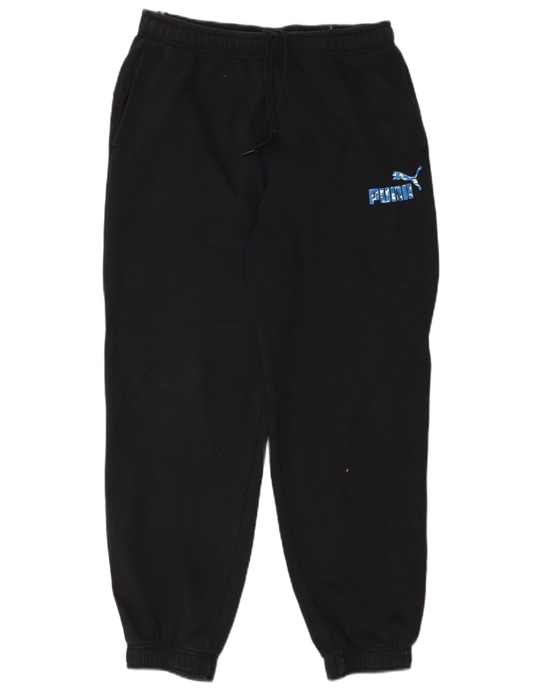 Calça de treino masculina Puma Joggers grande algodão preto