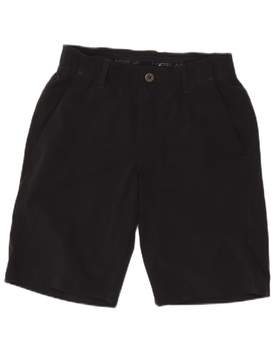 UNDER ARMOUR Mens Heat Gear Chino Shorts W28 Pequeno Poliéster Preto