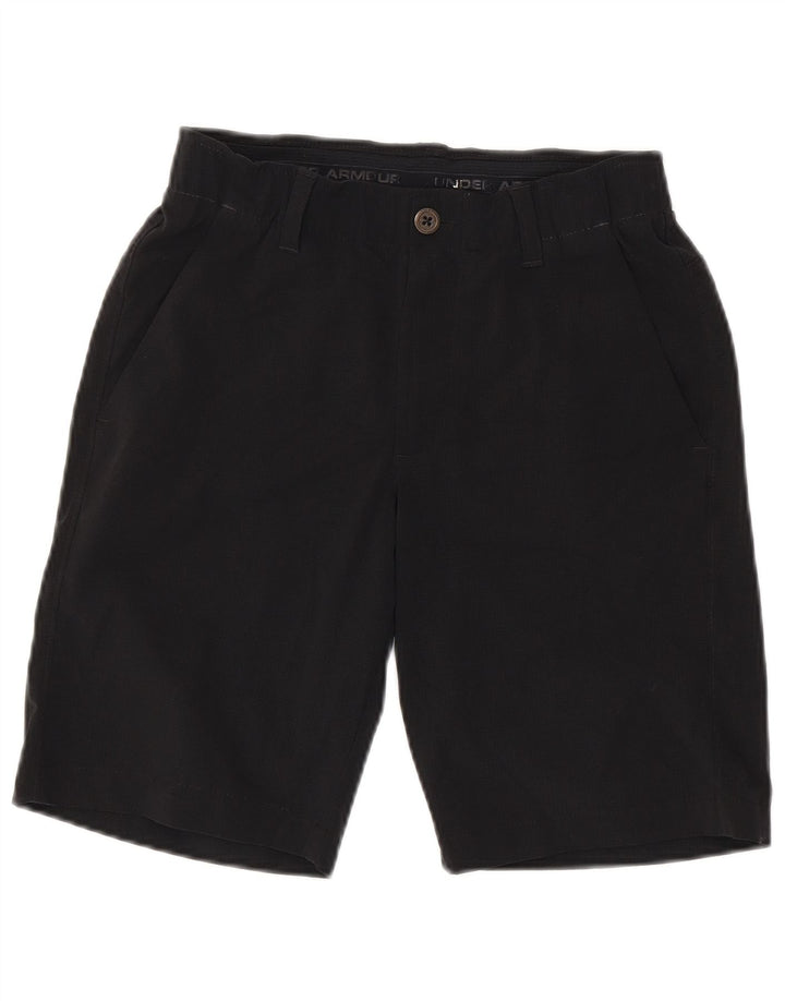 UNDER ARMOUR Mens Heat Gear Chino Shorts W28 Pequeno Poliéster Preto