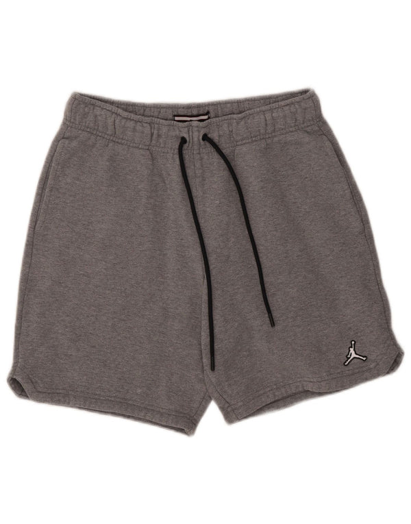 Jordan Mens Sport Shorts Pequeno Algodão Cinza