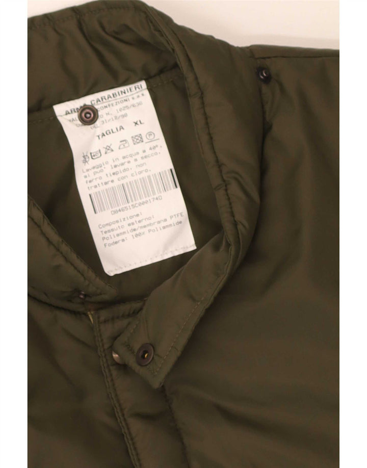 Colete masculino vintage UK 42 XL poliamida cáqui