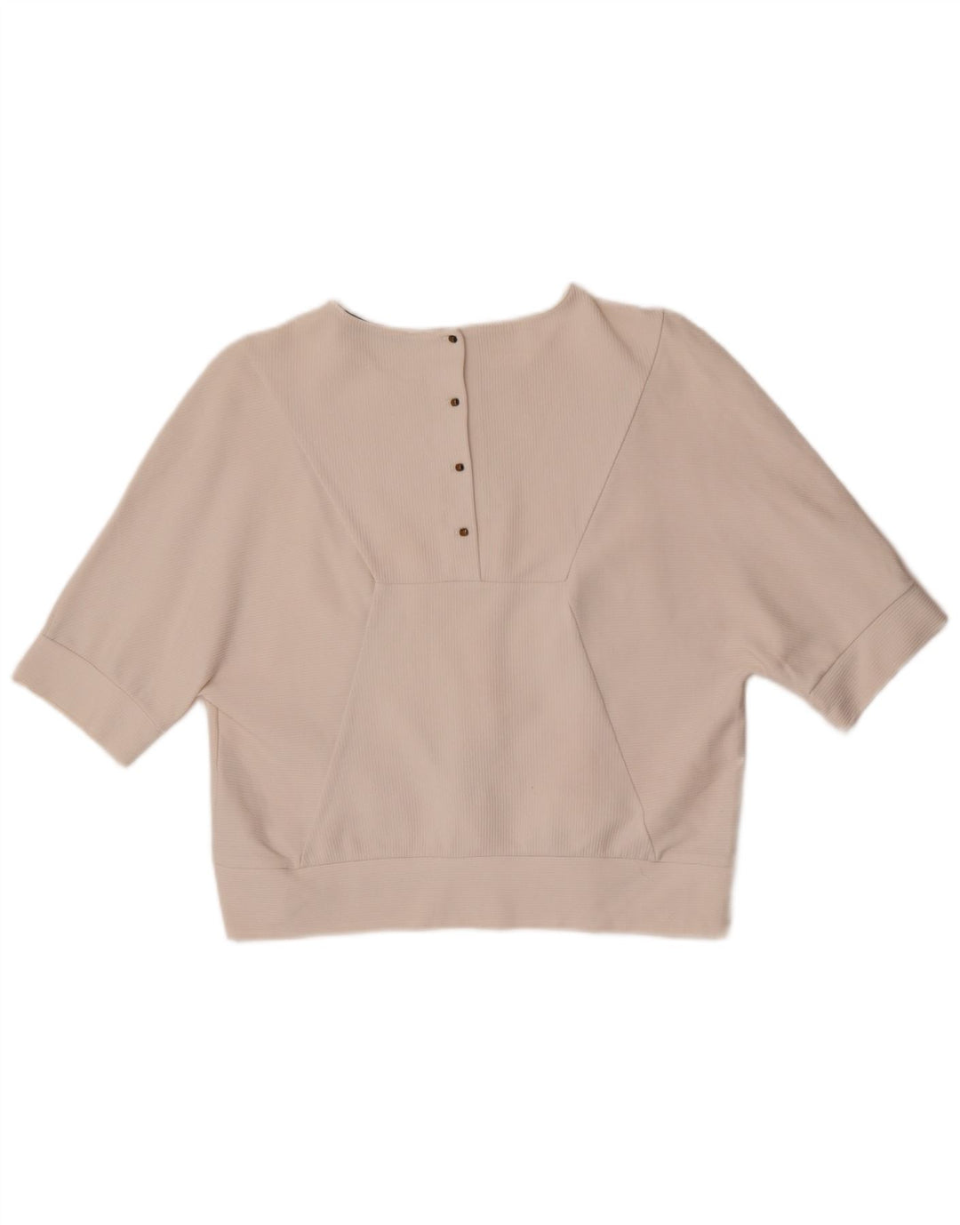 Blusa feminina Zara Top UK 14 algodão branco médio