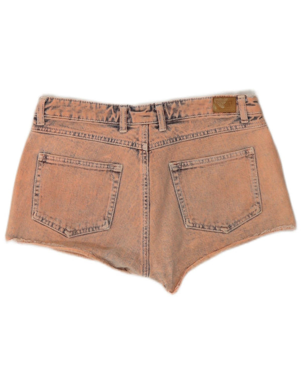 Calça feminina jeans desgastada Zara EU 40 médio W30 rosa
