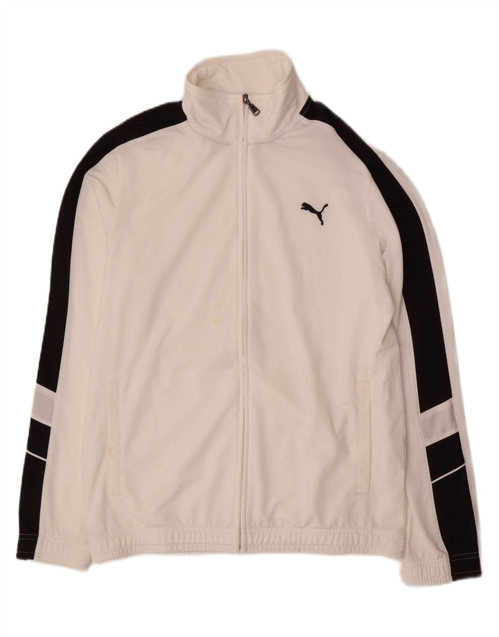 Puma Mens Tracksuit Top Jacket Pequeno Poliéster Branco