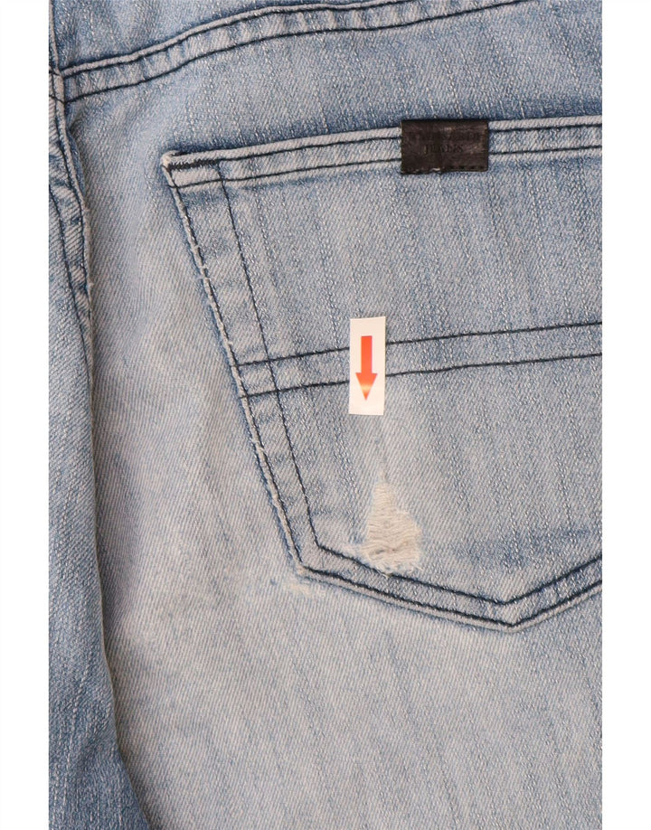 Shorts jeans masculino Trussardi W30 algodão azul médio