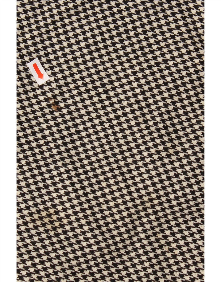BRENDELLA Saia lápis feminina W24 XS lã houndstooth preta
