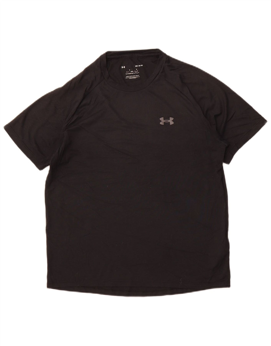 Camiseta masculina UNDER ARMOUR poliéster preto médio