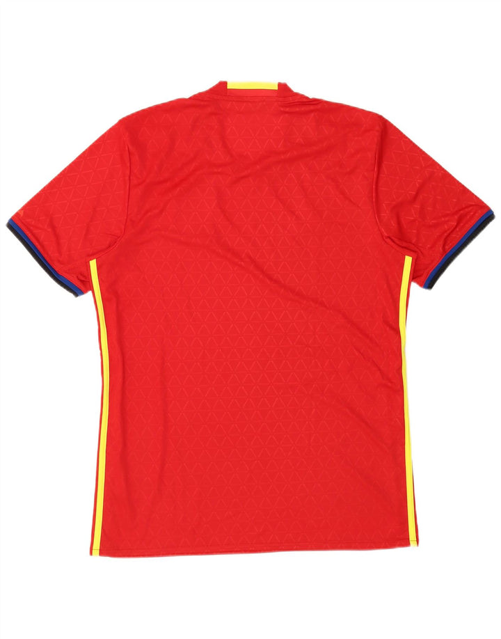 Adidas Mens Climacool Camiseta Top Médio Poliéster Vermelho