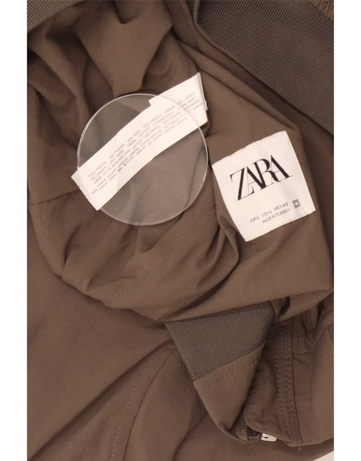 Jaqueta bomber masculina Zara UK 40 grande poliamida cinza