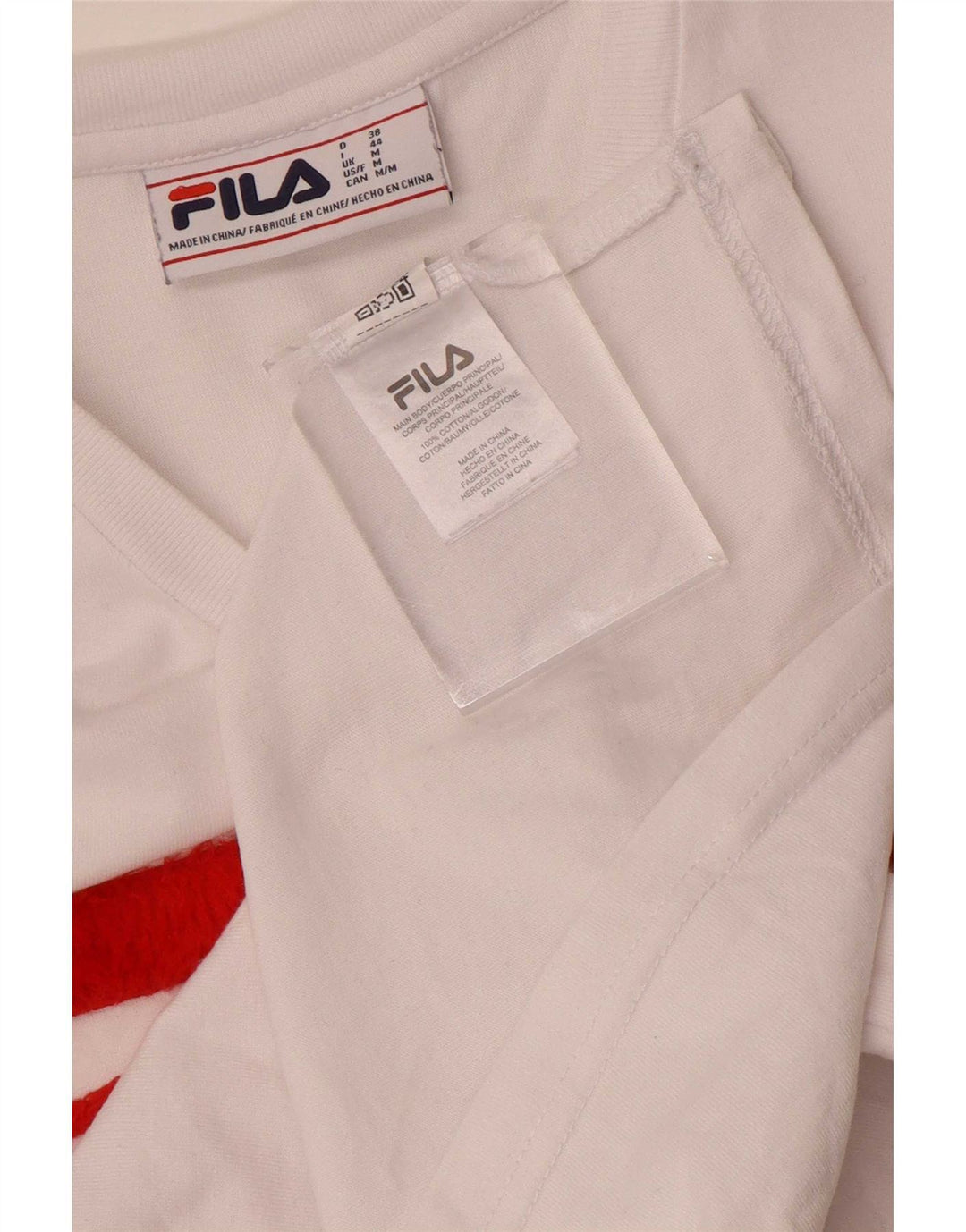 Camiseta feminina Fila Graphic UK14 médio algodão branco