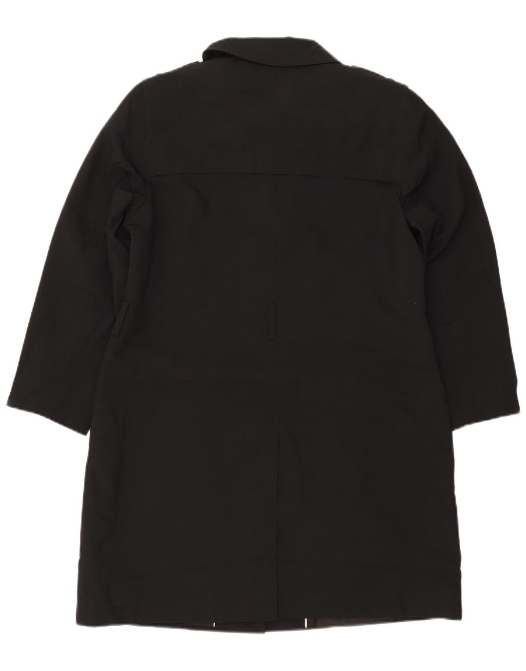 Casaco impermeável feminino MARKS & SPENCER UK 14 grande poliéster preto