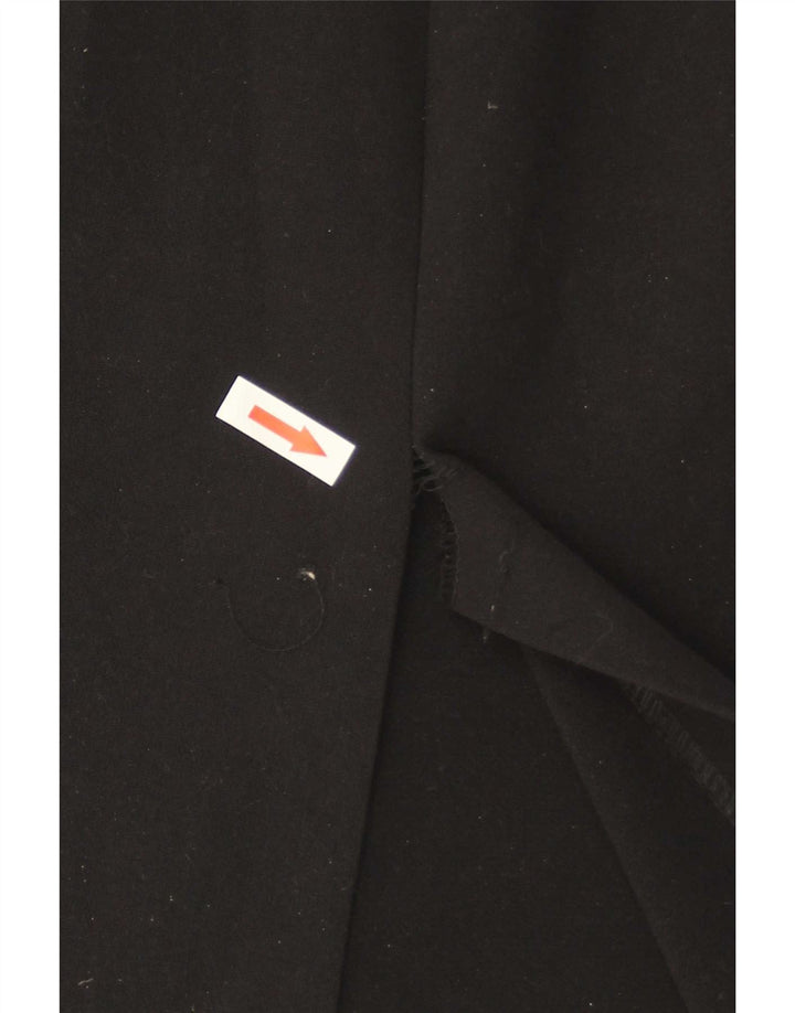 Vestido bainha feminino Zara UK 18 XL preto poliéster