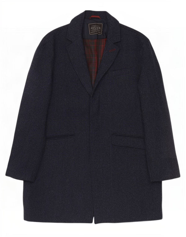 Sobretudo masculino Joules UK 42 XL lã azul marinho