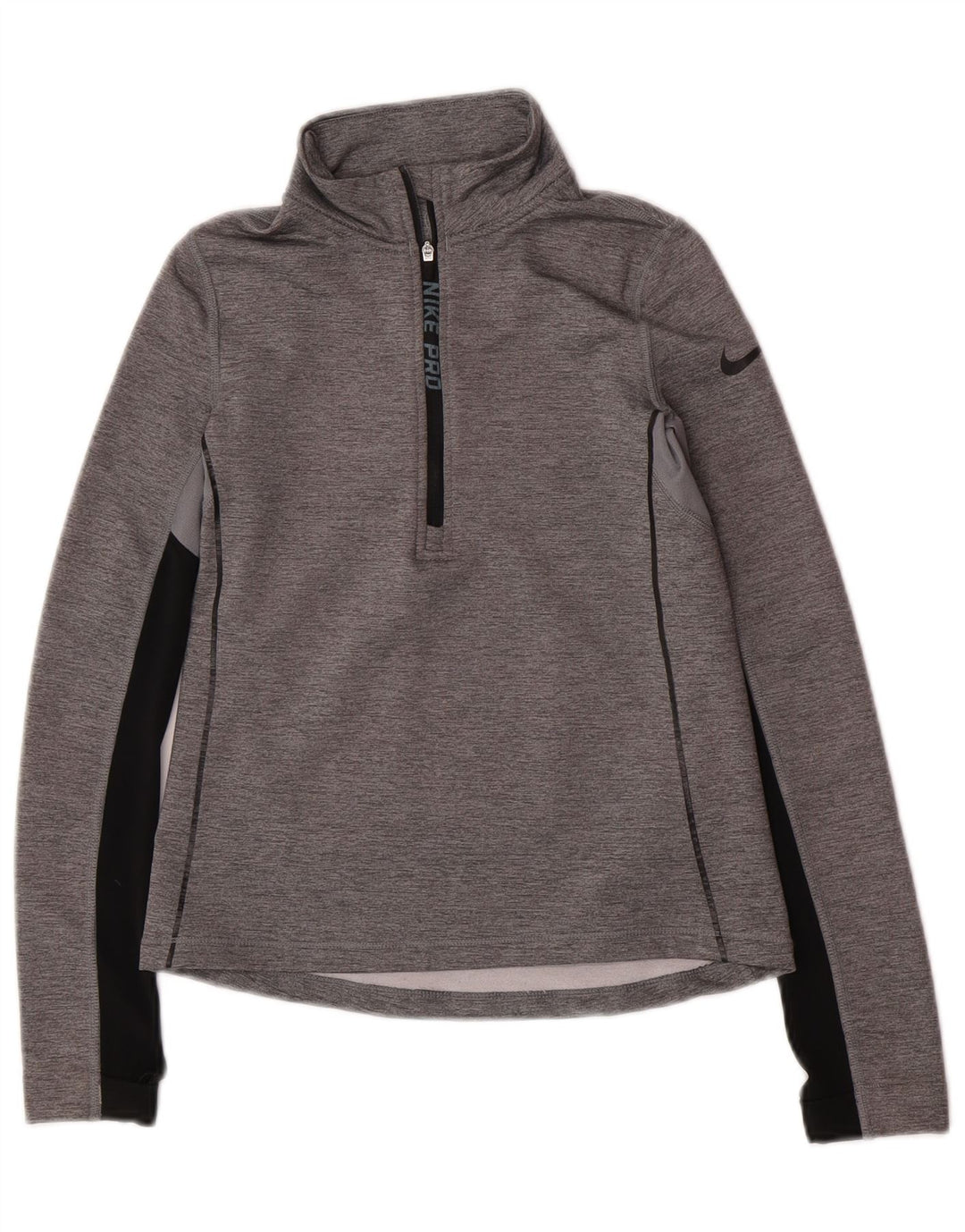Top de moletom Nike feminino pulôver 10-11 anos cinza médio colorblock