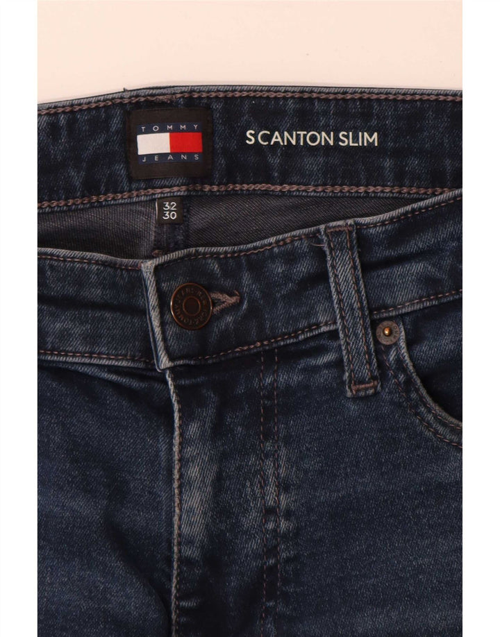 Tommy Hilfiger Masculino Stanton Slim Jeans W32 L30 Azul Algodão