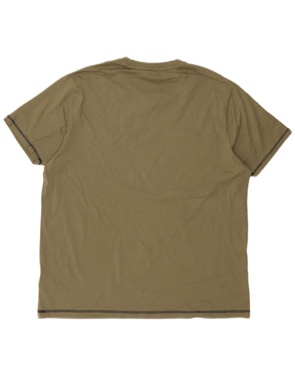 Camiseta masculina Penguin Top 3XL algodão verde