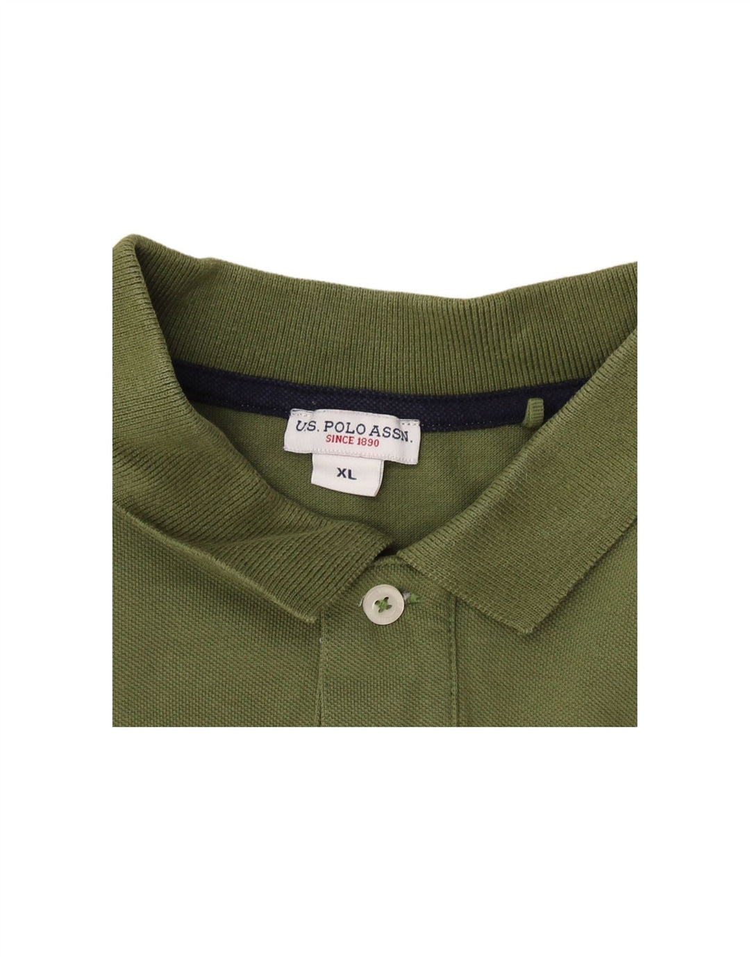 ASSN POLO DOS EUA. Camisa Polo Masculina XL Algodão Cáqui