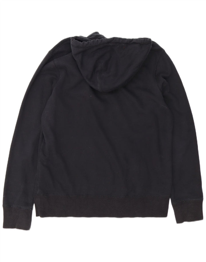 Nike masculino gráfico moletom com capuz médio algodão preto