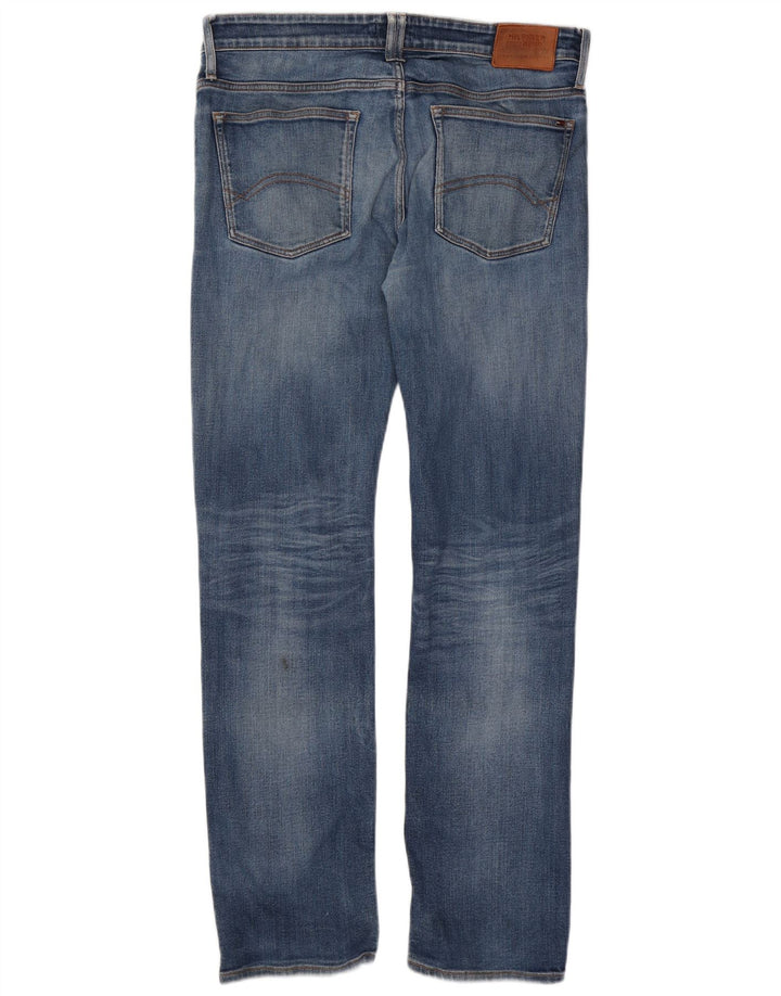 Jeans retos masculinos Tommy Hilfiger W36 L34 algodão azul