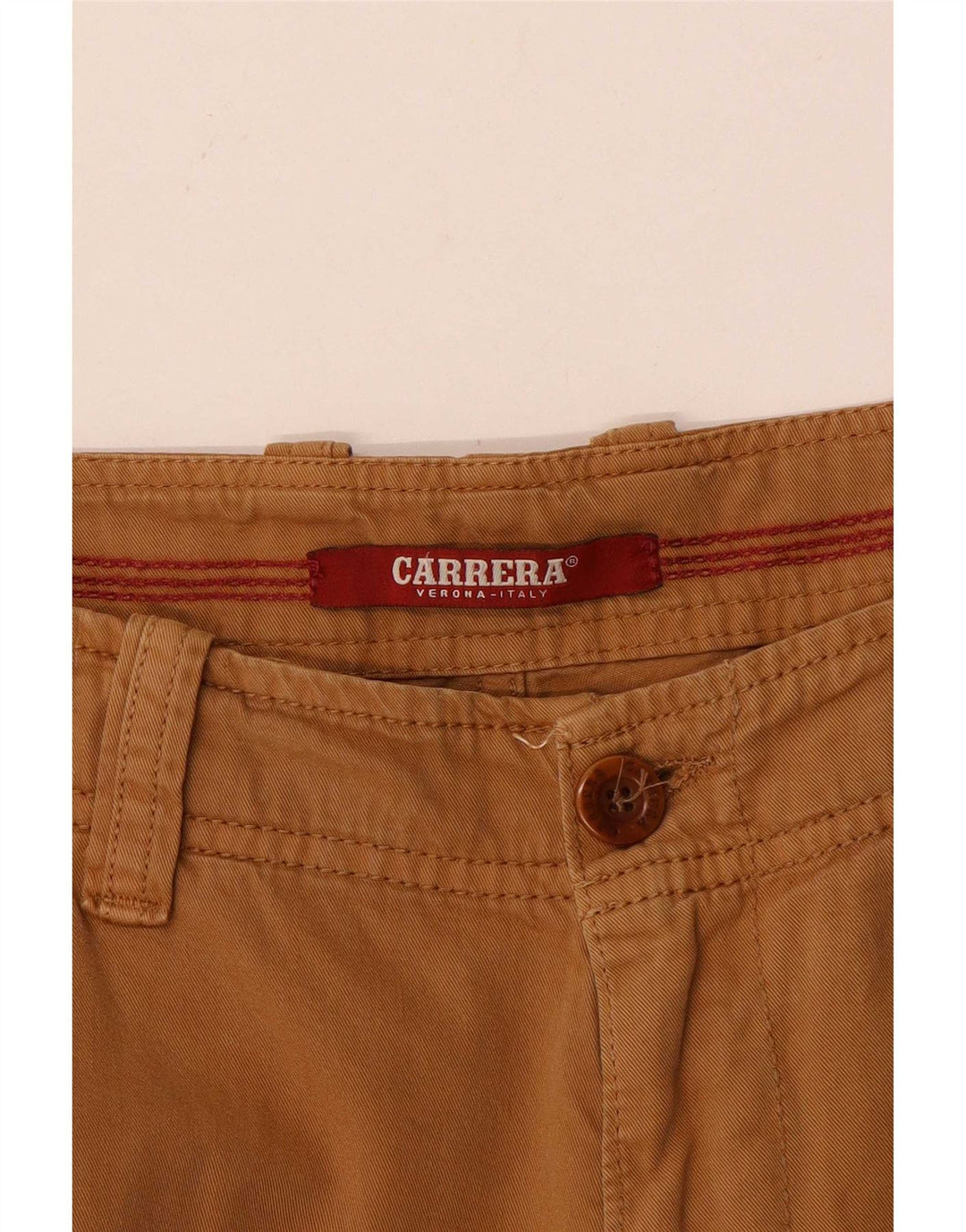 Carrera Mens Cargo Shorts W32 Médio Marrom