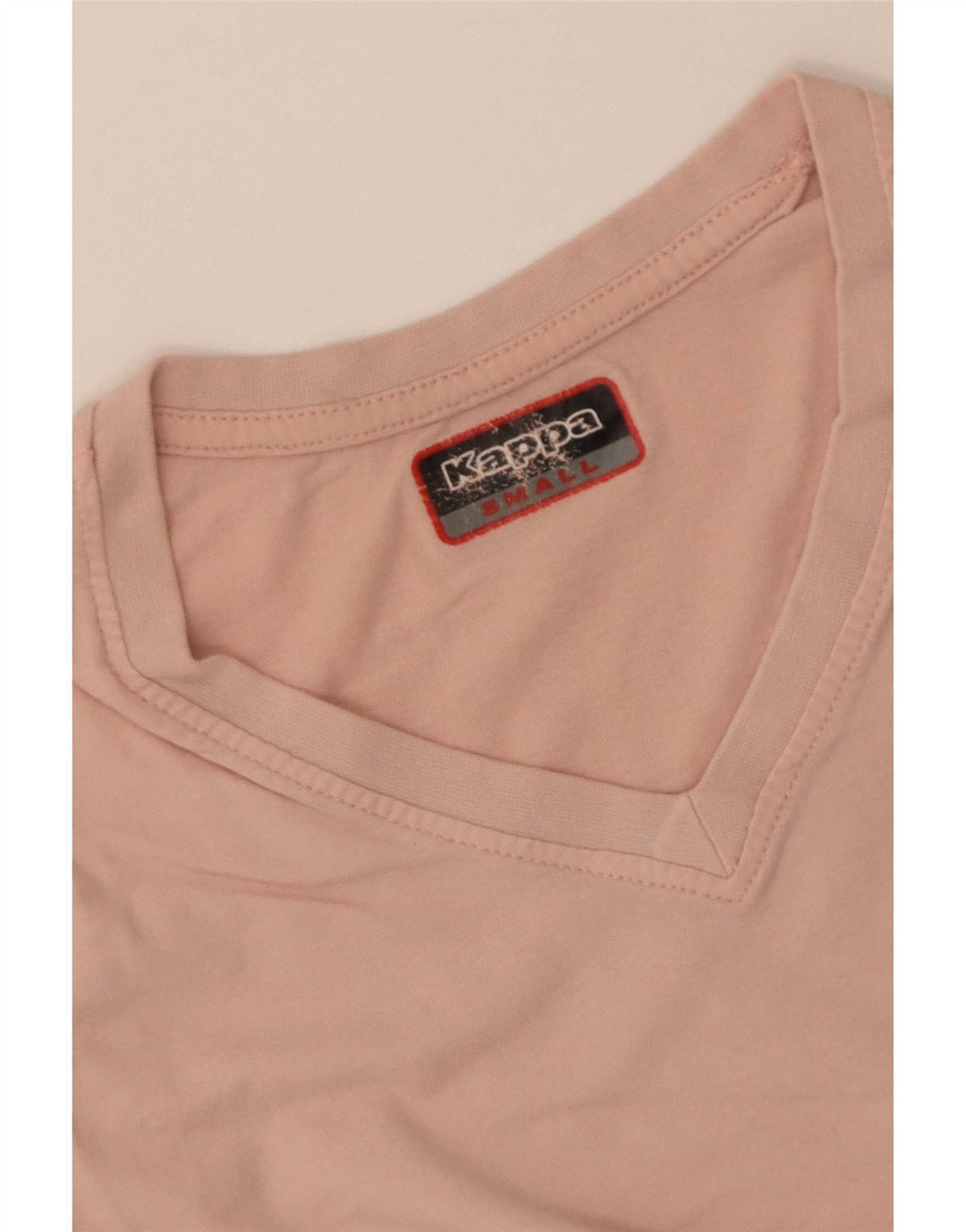 Camiseta Kappa Feminina Crop Top UK 10 Pequeno Rosa