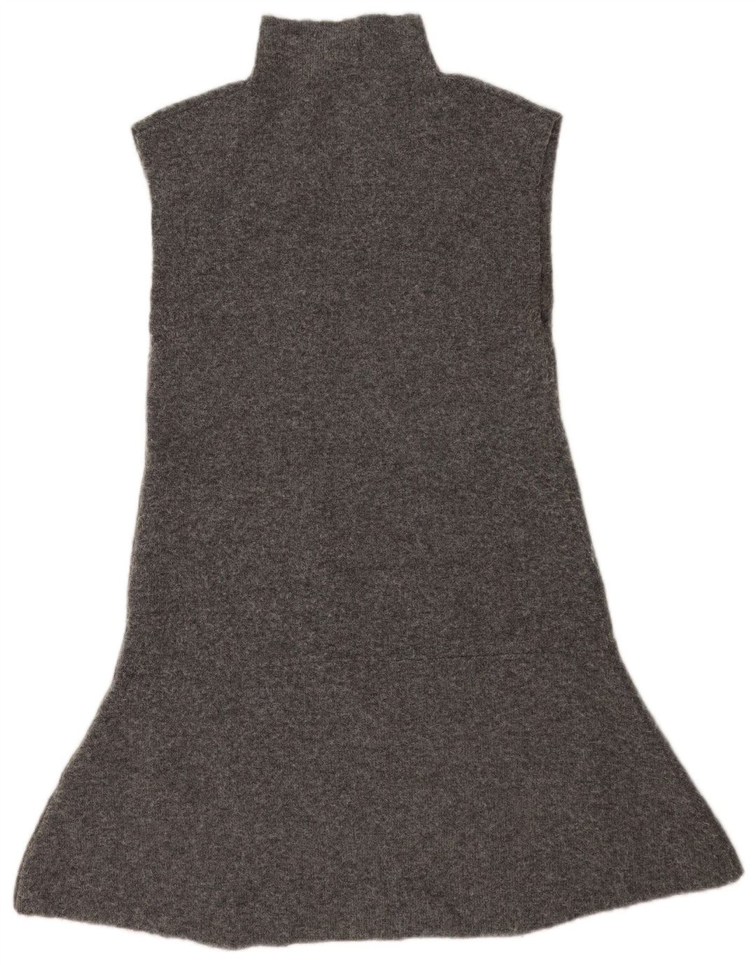 Zara Vestido feminino sem mangas, Reino Unido 14, grande, cinza, poliéster